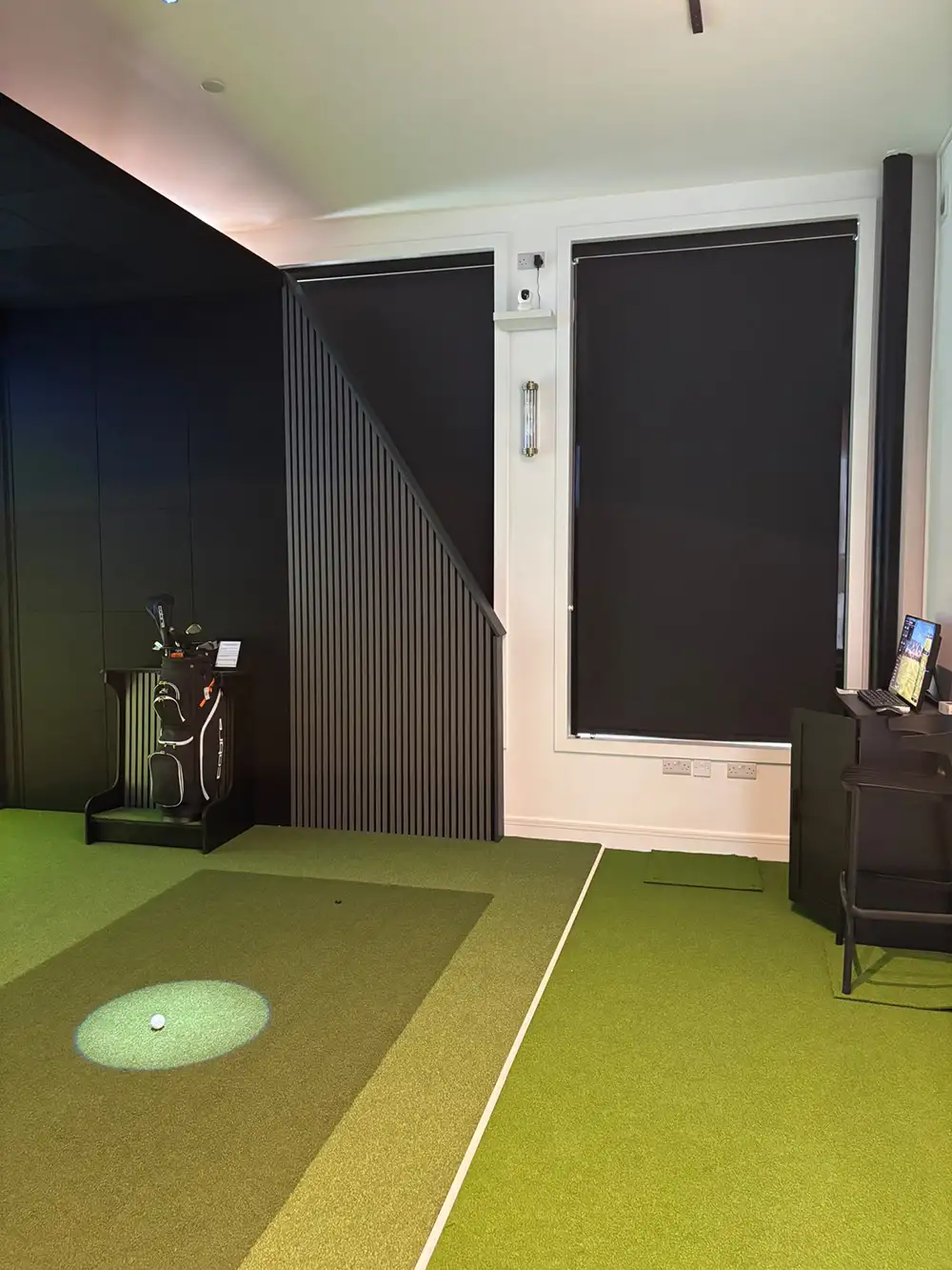 Golf Simulator Blackout Roller Blinds