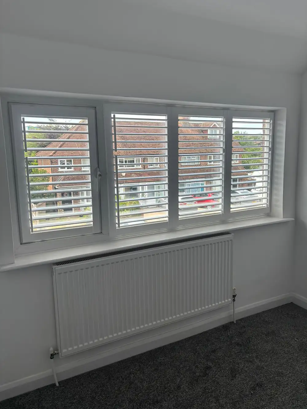 White Full-height Plantation Shutters
